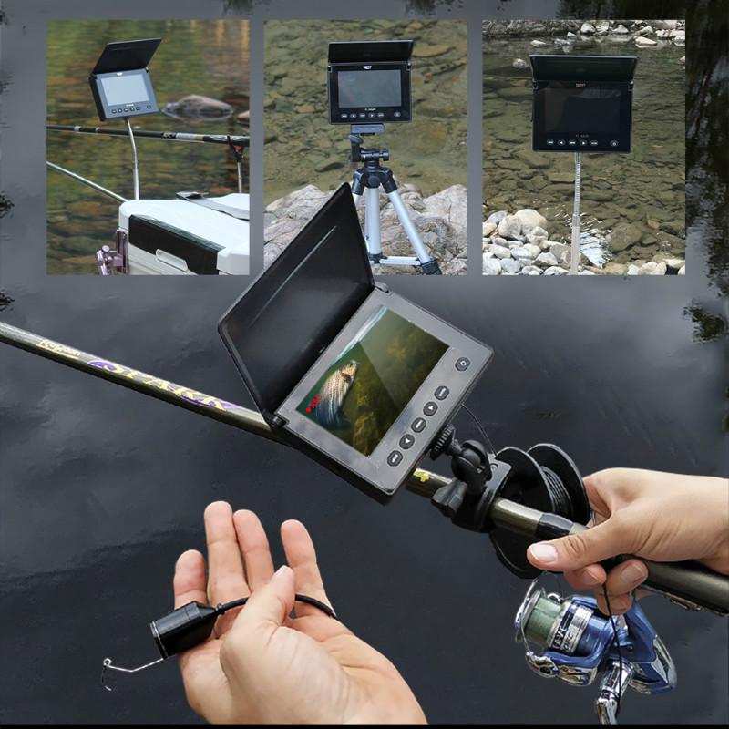 Водонепроницаемая камера для рыбалки с функцией ночного виденья с углом обзора в 120 градусов