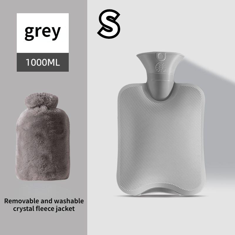 Hot Water Bags Filled with Water Warm Tummy Warmer Hand Warming Bags Female Students Compress Tummy Silicone Cute Plush Hot Compress