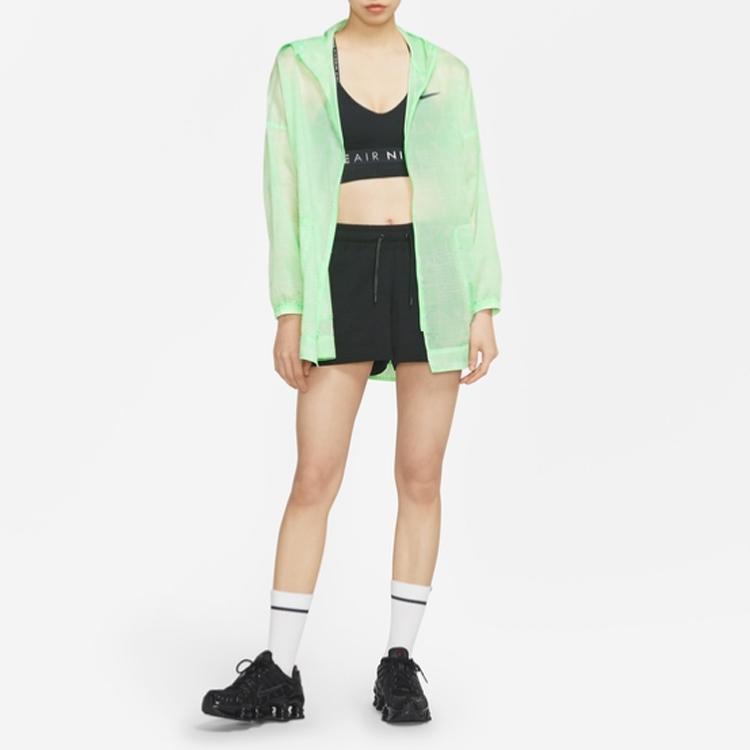Nike Спортивная тканая куртка Женские топы Спокойный огуречно-зеленый CJ3039-318