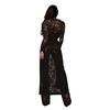 Womens Fashion Elegant Lace Rompers Jumpsuit Sexy Ladies Casual Wide Leg Jumpsuit Three Piece Suit