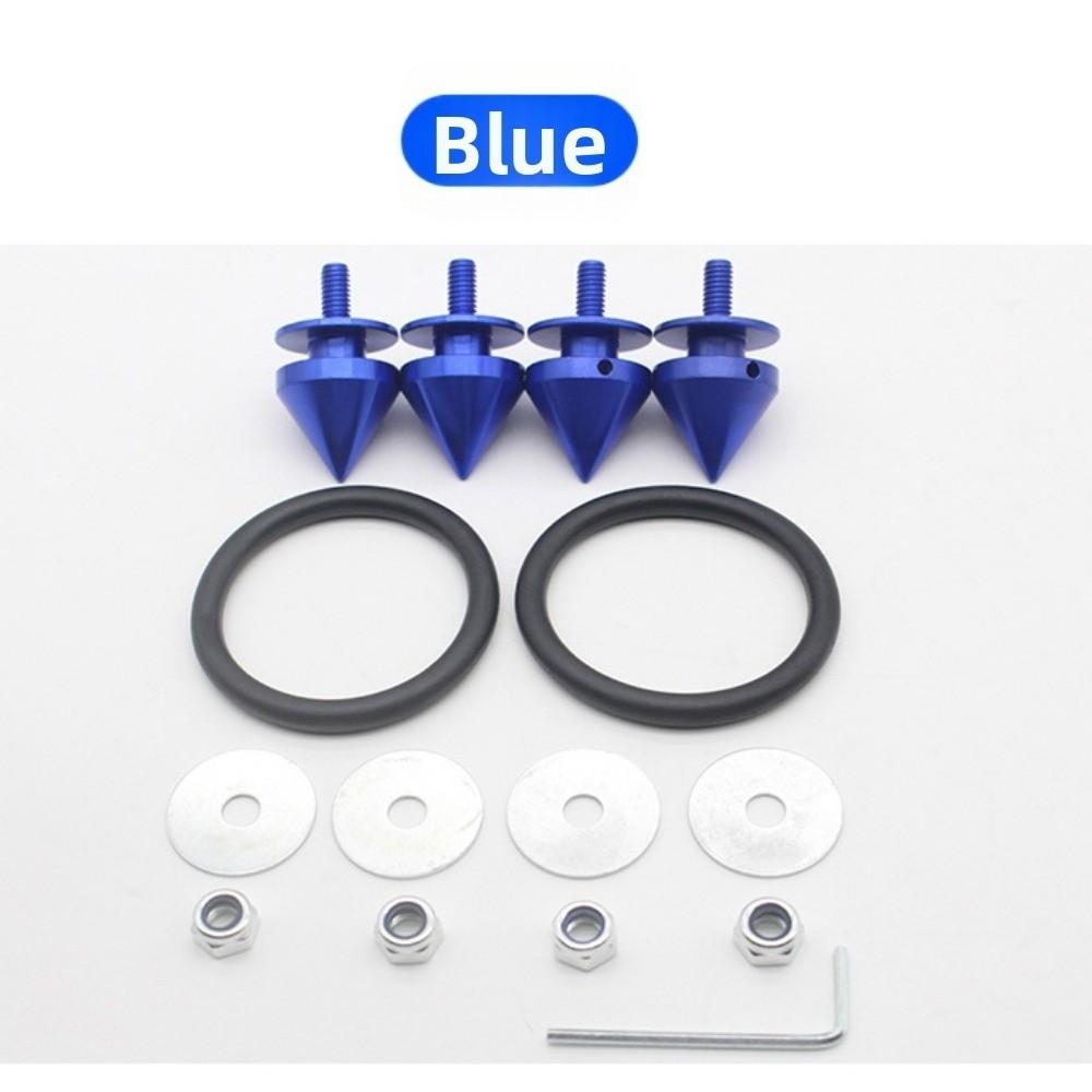 1Set Sharp Pointed Aluminum Spike Hatch Lids Release Attachment Fastener for Car Bumper Trunk