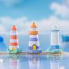 Mini Ocean Figurine Doll Garden Decor Ornament Kid Toy Miniature Landscape Ornaments Lighthouse Statue Resin Craft