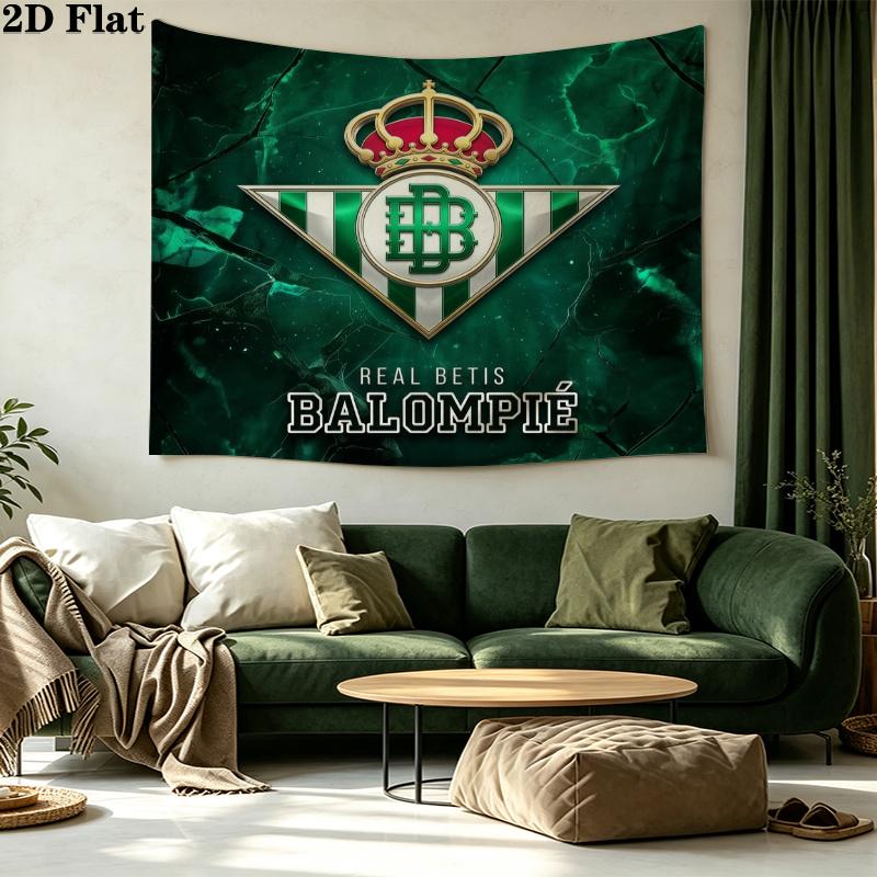 Real Betis Printed Tapestry – Wall Hanging for Bedrooms, Dorms, and Home Decor
