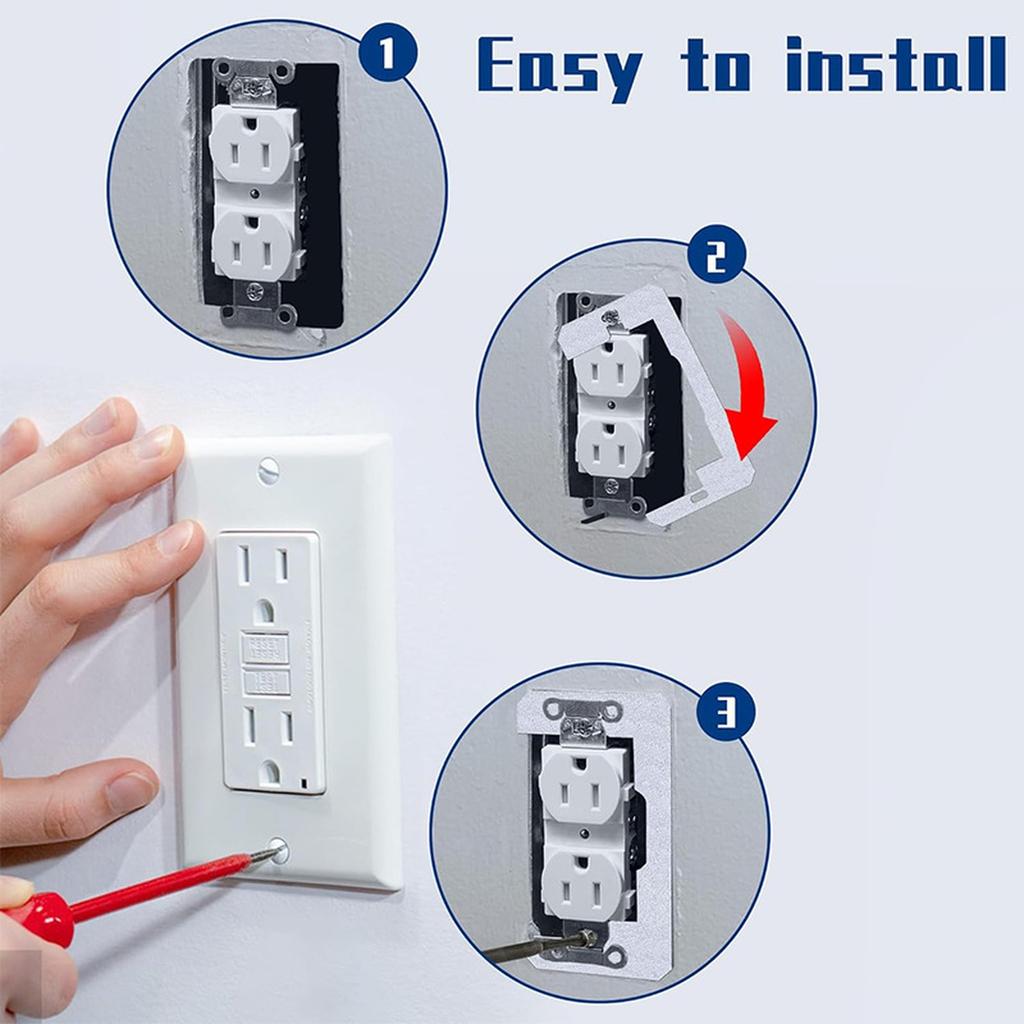 Проставочная пластина для стены - Металлические выравнивающие пластины для заподлицо устанавливаемых устройств - Проставки-клинья для выравнивания розеток для крепления стен