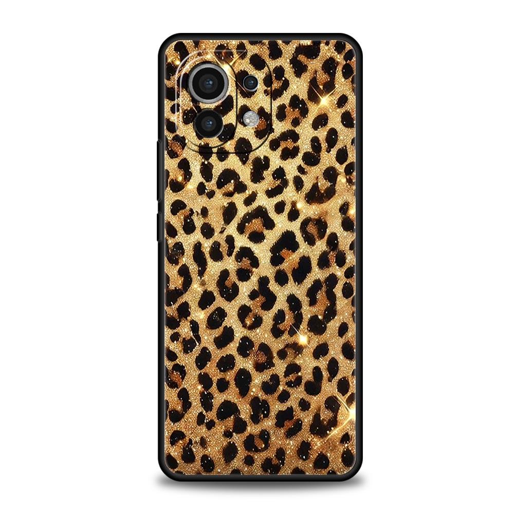 Чехол для телефона Xiaomi Mi 15 14 13 12 11 Lite 14T 13T 12T 11T Pro Poco X7 X6 X5 X3 Pro F6 F5 F4 Покрытие Сексуальный Модный Леопардовый Принт