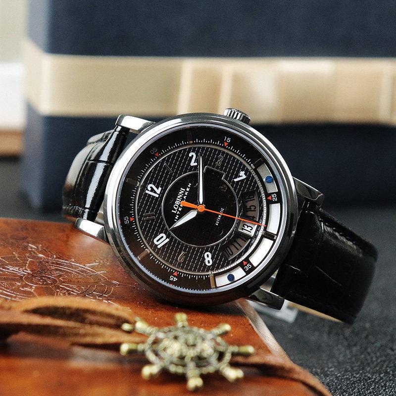 Высококачественные механические автоматические мужские часы Seiko с индивидуальным логотипом, частная марка, с водостойким кожаным ремешком, японский механизм