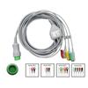 Compatible with MINDRAY T5/T8 Patient Monitor, 3/5 Lead Wire with Clip/Snap, for ECG Data Monitoring Workstation, Heart Rate Sensor Module Kit