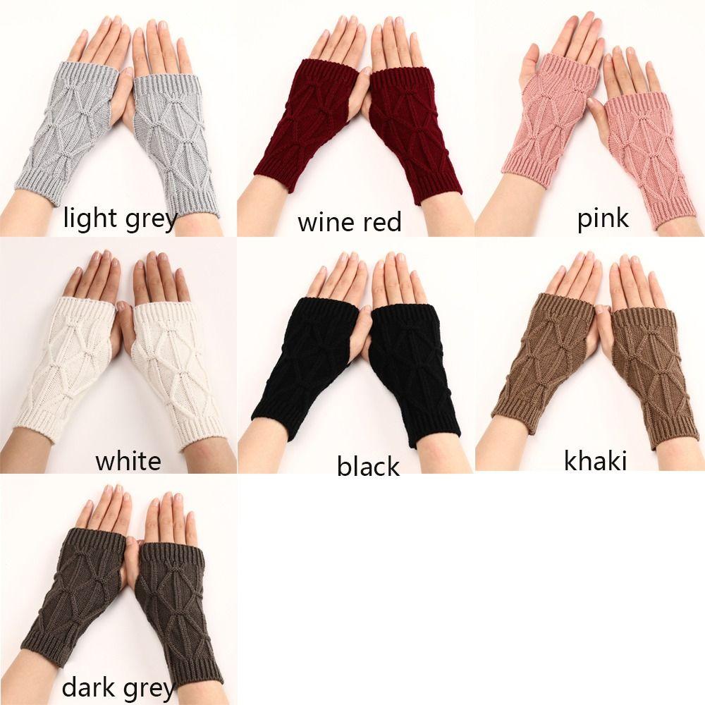 Wrist Warmers Fingerless Gloves Half Finger Winter Mittens Fashion Wrist Gloves  Girl Boys