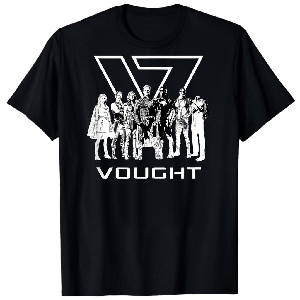 The Boys Vought Group Photo Superhero TV Show BLACK T-Shirt 1407