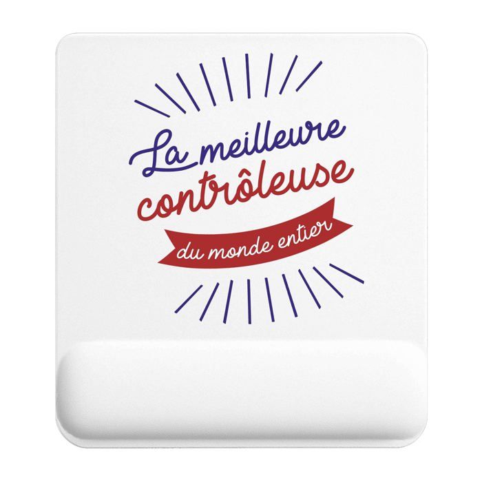 Tapis de souris - PLANETEE - Contrôleuse Meilleure Monde - 22 x 18 cm - Surface lisse antidérapante - 3 mm