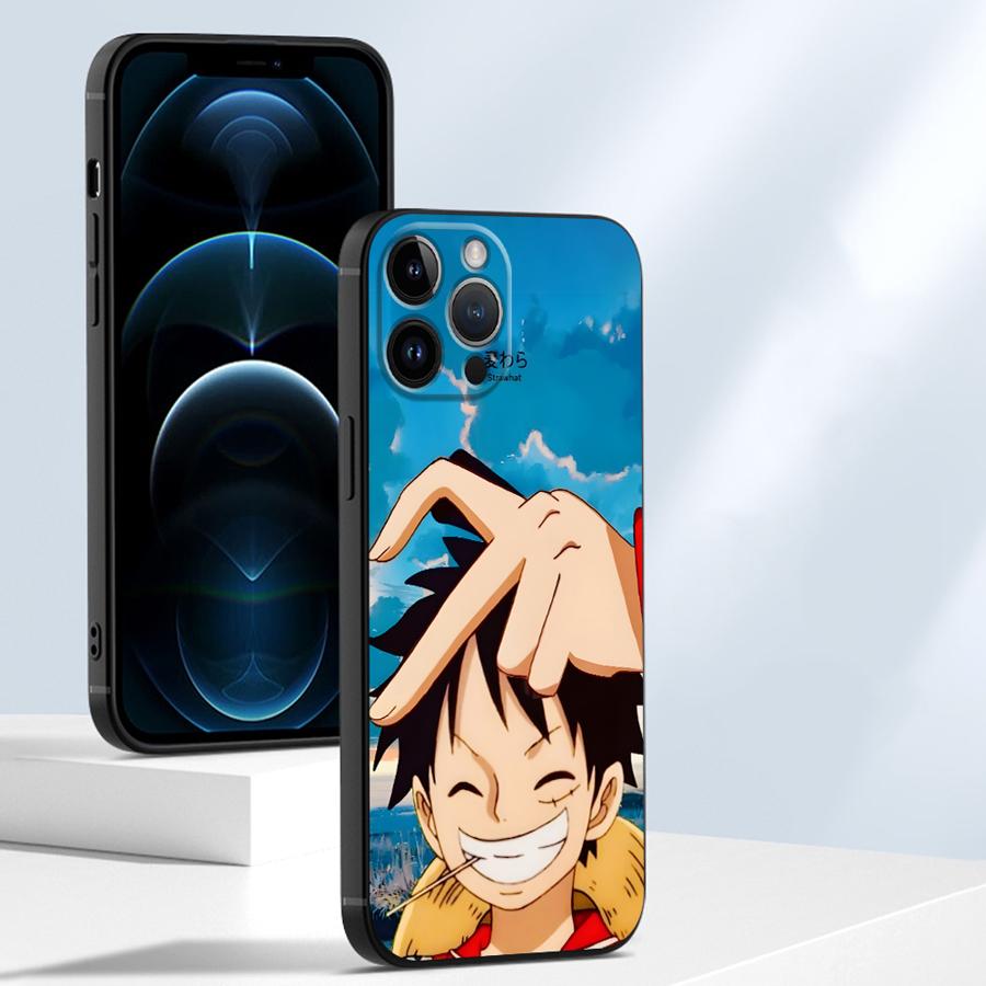 Чехол One Piece Luffy Boa·Hancock для iPhone 13 12 11 17 Pro Max 17Air XR 15 16 14 Plus 7 8 XS Max Черный Мягкий Чехол для Телефона