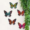 3D Metal Butterfly Decor For Outdoor Garden Decoration Animal Miniatures Statues Artwork Inspirational Sculpture Wall Decor