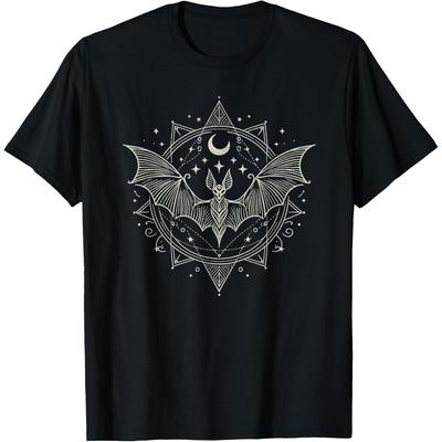 Bat Graphic Gothic Art Design T-Shirt