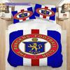 Scp Portugal Emblem Three-piece set (1 * duvet cover + 2 * pillowcase, without core) 2D Flat Duvet cover and pillowcase Christmas birthday gift