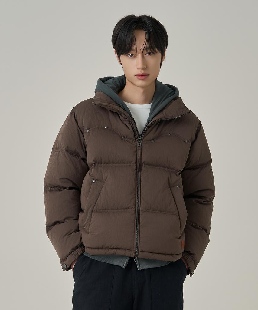 SUPERDRY Western Down Jacket Dark Brown