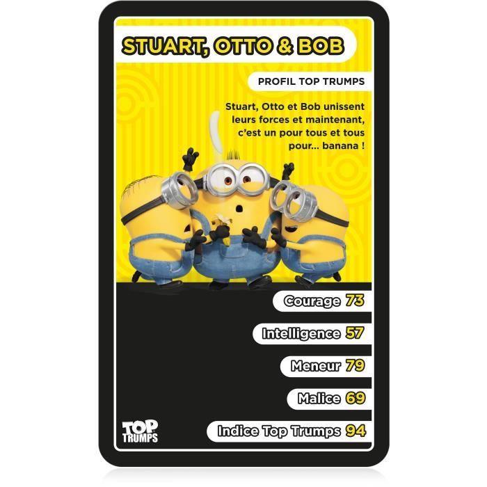 Jeu de cartes Top Trumps Les Minions 2 - Winning Moves - A partir de 6 ans - 30 cartes