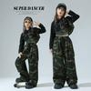Детские камуфляжные костюмы для джазового танца, осенние детские оригинальные подиумные трендовые наряды, костюмы в стиле хип-хоп и джаз для девочек