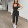 2025 European & American Stylish Basic Camisole Yoga Jumpsuit