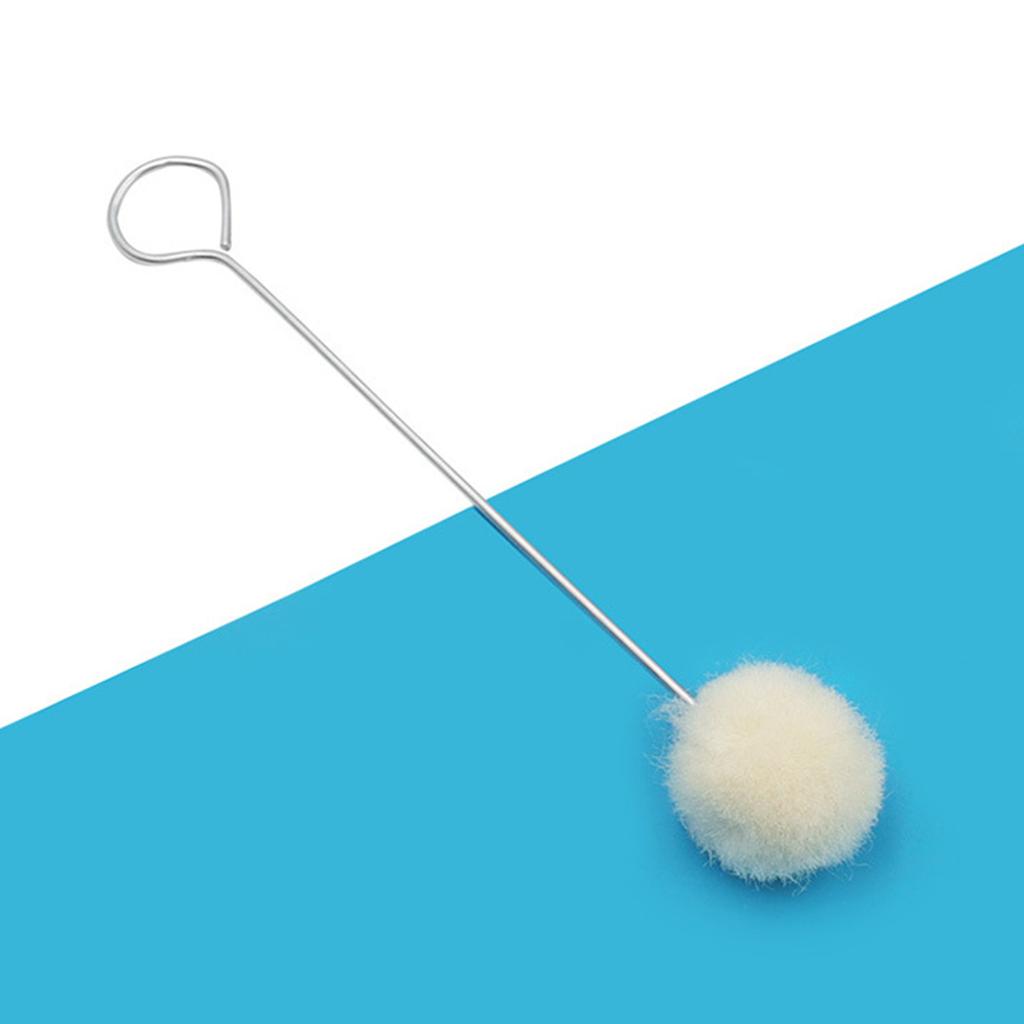 Проекты для поделок своими руками, кисть для шерсти, инструмент для окрашивания кожи с металлической ручкой (10 шт) Красивый, бежевый, 16 см