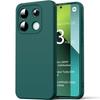 Чехол - E.F.CONNECTION - для Xiaomi Redmi Note 13 Pro 5G - Ультратонкий силикон - Противоударный - Ночной зеленый