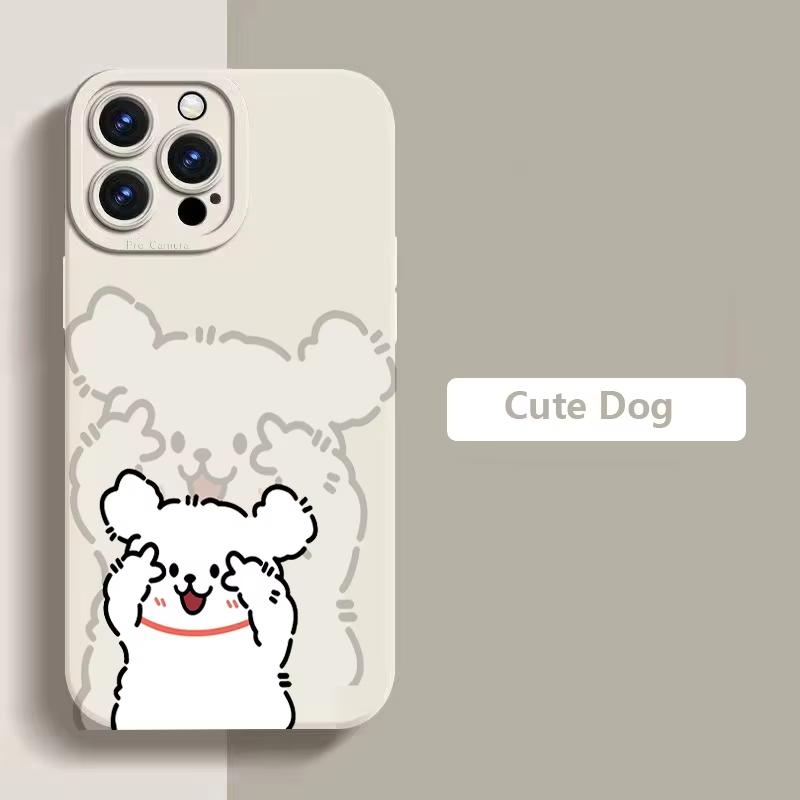 Dog Taking Photos Phone Case For Samsung Galaxy S25 S24 Ultra S23 FE S22 Plus S21 S20 A15 A35 A54 A55 Soft Silicone Bumper Cover