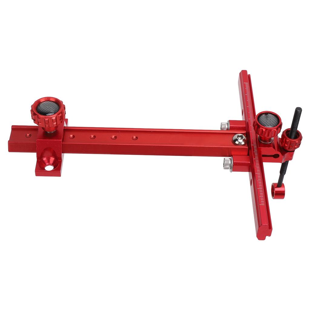 Archery Recurve Bow Sight Iron Adjustable T Shape Quick Release Archery Shooting Target Sight for Target Practice Red