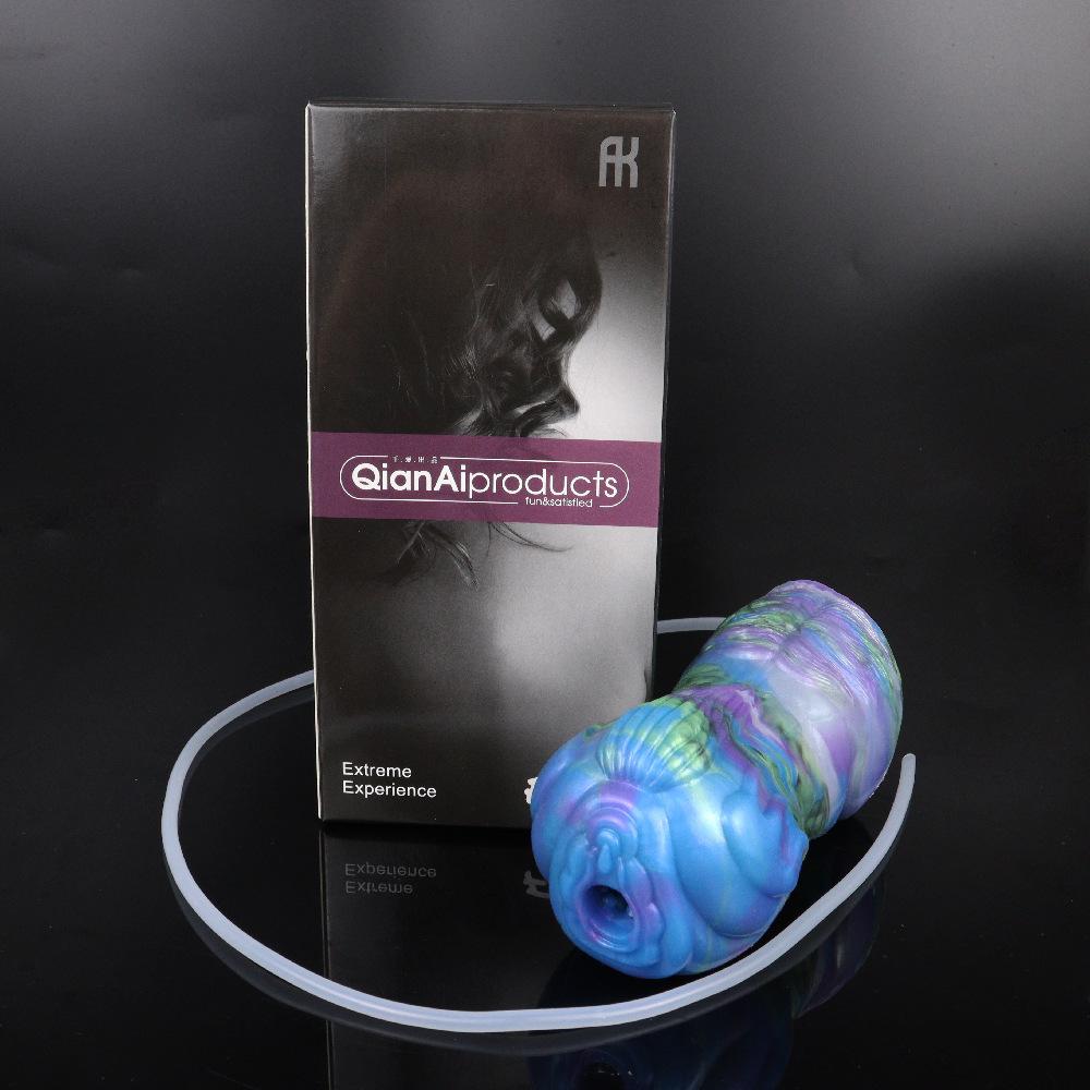 Чашка для мастурбации с водой, силиконовый мастурбатор для мужчин, ручная тренировка пениса, секс-игрушка для геев, киска, анальная кукла, минет