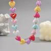 Acrylic Heart Shaped Necklace High-End Women's Jewelry Accessory New Dopamine Love Necklace  Gift
