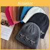 Color Solid Fashion Bow Decoration Women Casual Knitted Hat Autumn Winter And