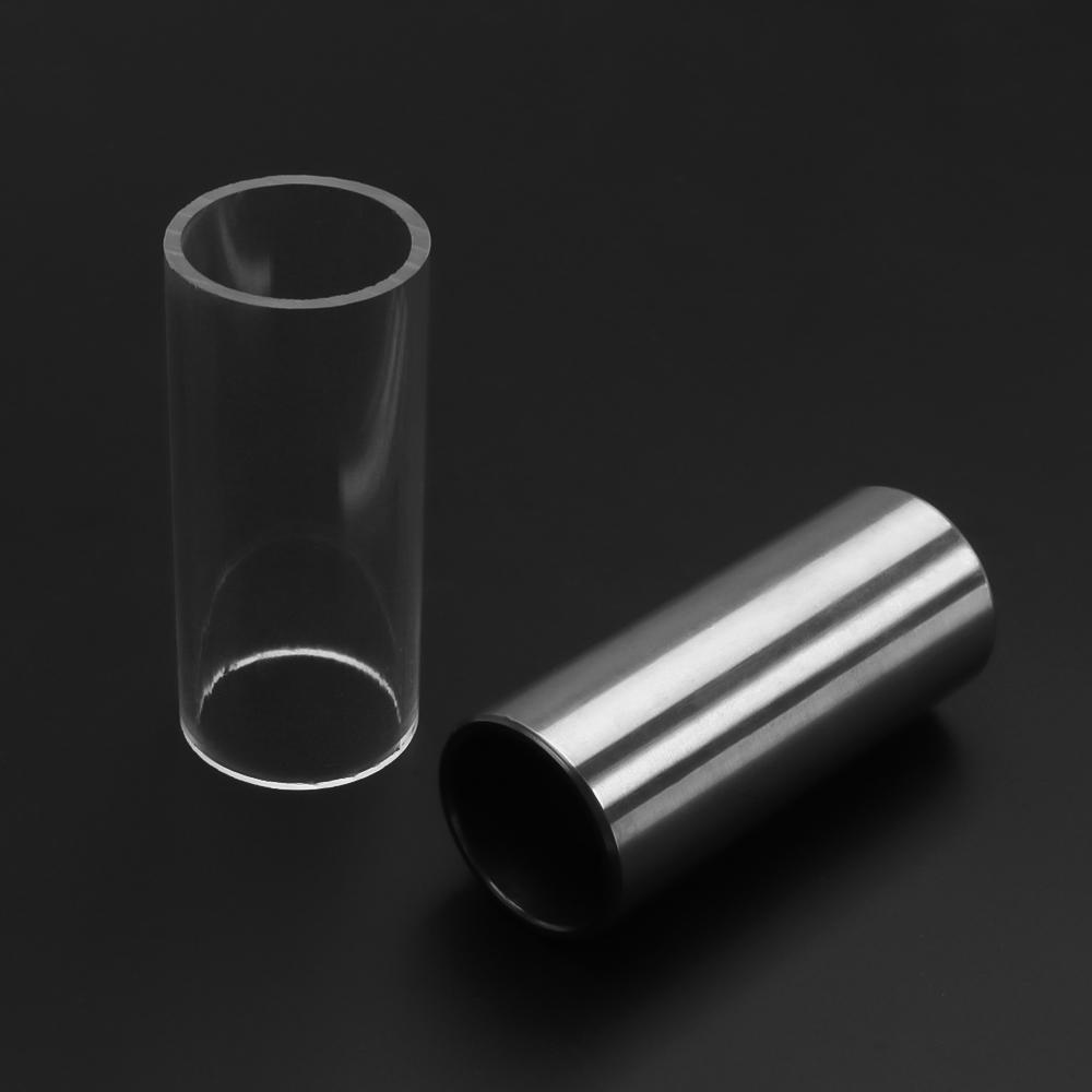 2 шт., комплект направляющих для гитарных пальцев со стеклянными направляющими из нержавеющей стали для бас-гитары