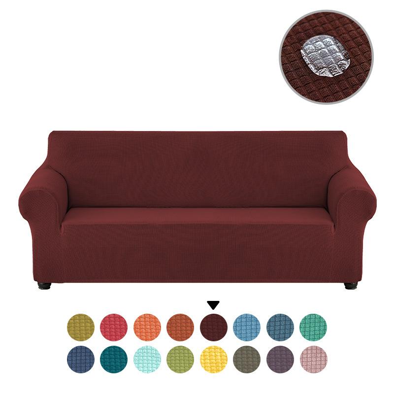 Waterproof Elastic Sofa Covers 1/2/3/4 Seats Solid Couch Cover Sofa Slip Cover Protector Bench Covers