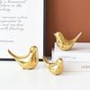 Bird Statues Home Decor Modern Style Gold Decorative Ornaments For Living Room Bedroom Office Desktop Cabinets