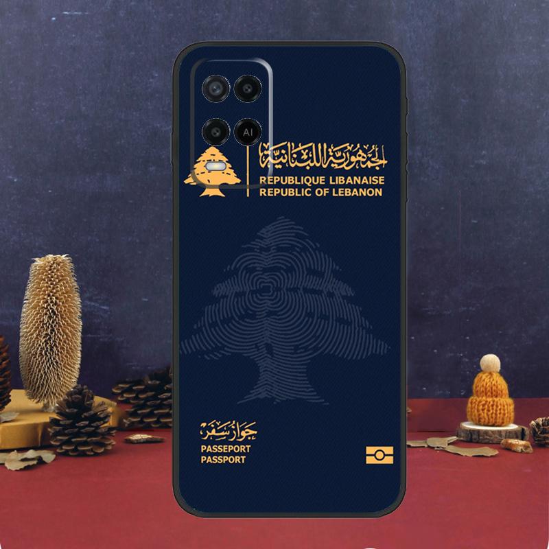 Lebanon Flag Map For OPPO A17 A77 A58 A78 A98 A15 A5 A9 A96 A76 A16 A54 A74 A94 A52 A72 A79 A57S A53S Case