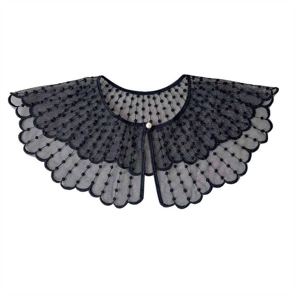 Pearls Fake Collar Solid Color Clothes Accessories Fashion Detachable Collar Shirt