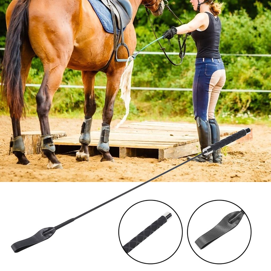 Black Fiber Reinforced Plastic Pet Training Whips Tool Supplies for Dog Behavior Management Horse Riding
