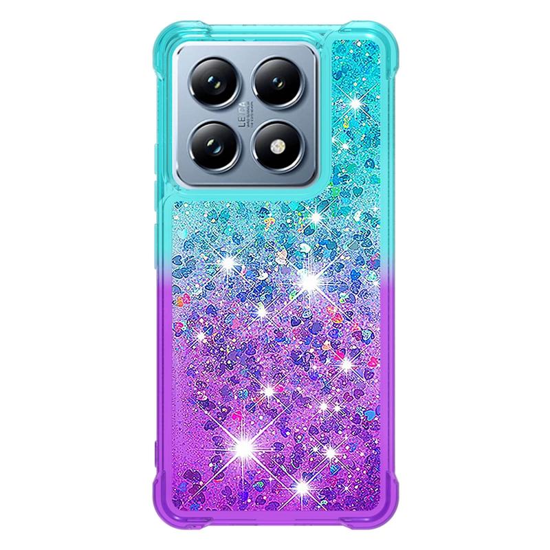 14T Pro Чехол для Fundas Xiaomi 14T Pro Чехол Bling Glitter Dynamic Liquid Чехол для Xiomi Xiaomi14T 14TPro Чехлы для телефонов Fundas