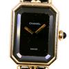 Premiere L Watches H0001 Black / Gold blackDial Plated Gold/leather Quartz Analog Display Women Used