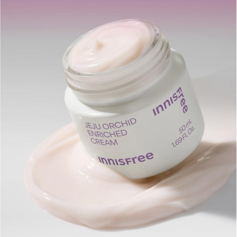 Innisfree Крем Jeju Orchid Enriched Cream 50 мл. Омолаживающий увлажняющий крем для упругой и напитанной кожи