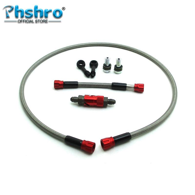 Phshro Front Brake Hose Line Quick Release Adapter Kit For Pit Dirt Bike Motard