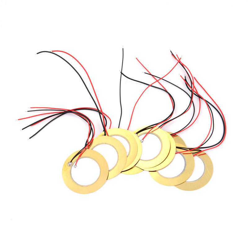 10 шт. 35 мм пьезоэлементы зуммер звуковой датчик триггер барабанный диск + провод медный