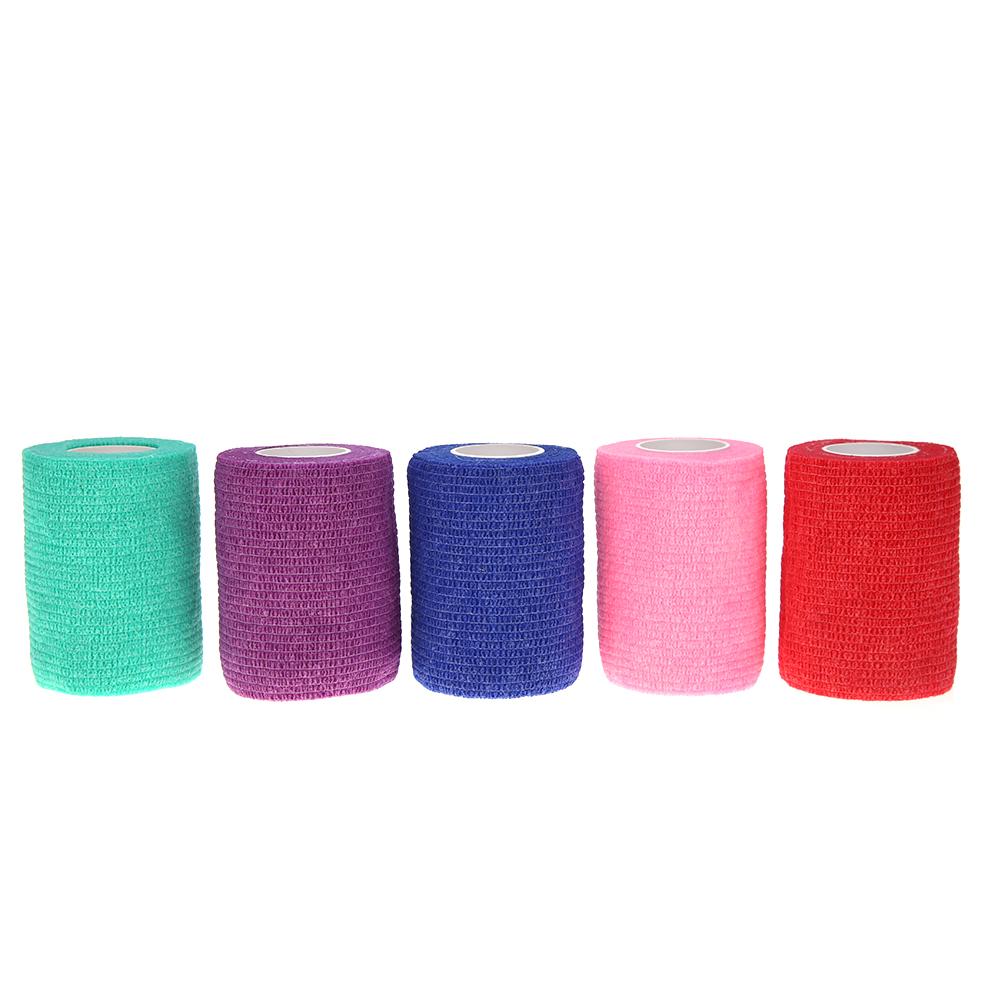 5Pcs Self-adhesive Elastic Bandage for Pet Dog Cat Bandage Leg Cover Protector Strap Medical Bandage Non-woven Cohesive Bandage
