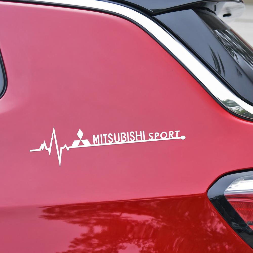 vhcp9 2PCS Creative Car Side Window Decor Stickers For Mitsubishi Asx L200 Mirage Pajero Attrage Xpander Lancer Outlander Accessories