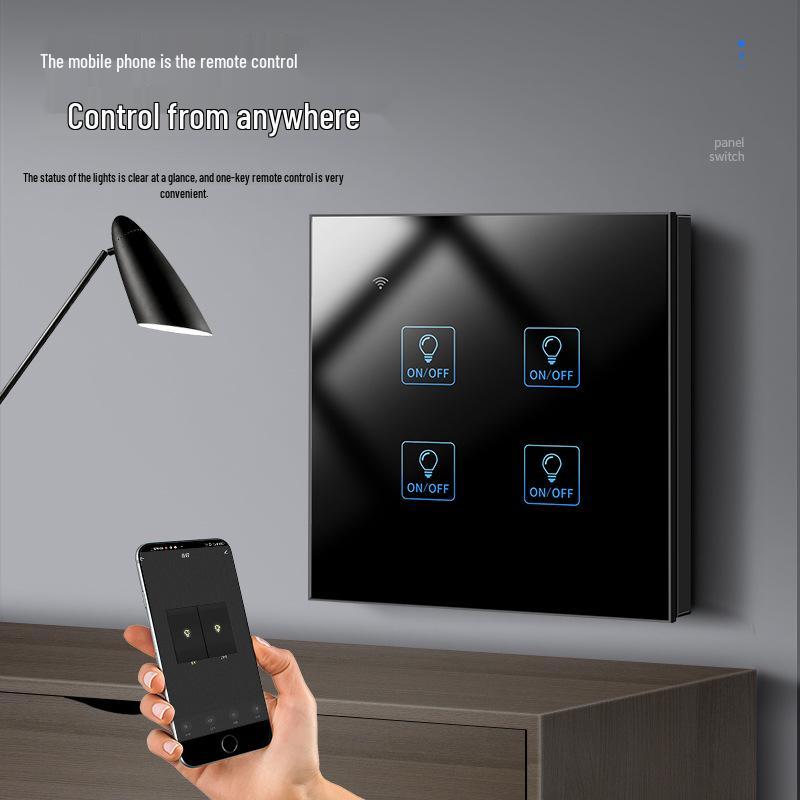 Zhengshang C3 Граффити ZigBee Умный выключатель: Беспроводная голосовая панель, с поддержкой Tuya, стандарт ЕС, совместима с Alexa и Google.