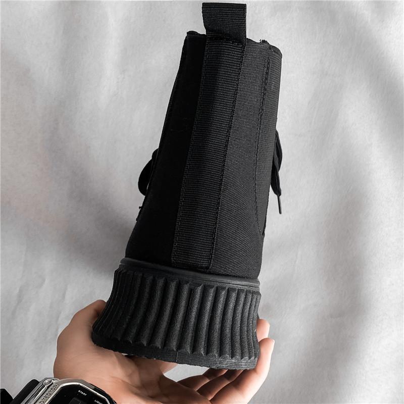 Зимние ботинки высокого качества на массивной платформе, сохраняющие тепло, мужские ботинки, трендовая обувь для уличной ходьбы