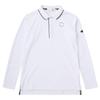 Coq Sportif Golf Long Sweat Quick WH00 [Le Golf] Shirt, Pique, Sleeve, Absorbent, Drying, Simple, Women's (White)