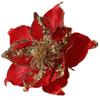DIY Christmas Flower Pendants Cloth Xmas Tree Oranments Fashion Simulated Xmas Flower  Happy Party