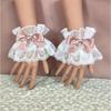 Multicolor Sweet Hand Sleeves Bowknot Lace Trim Cuffs Maid Cosplay Accessories For Women Party