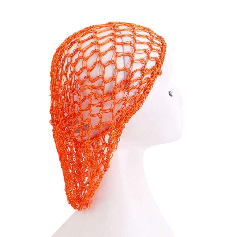 Turban Hat Black Wig Caps Handmade Crochet Hair Snood Hair Accessories Mesh Hair Net for Sleeping