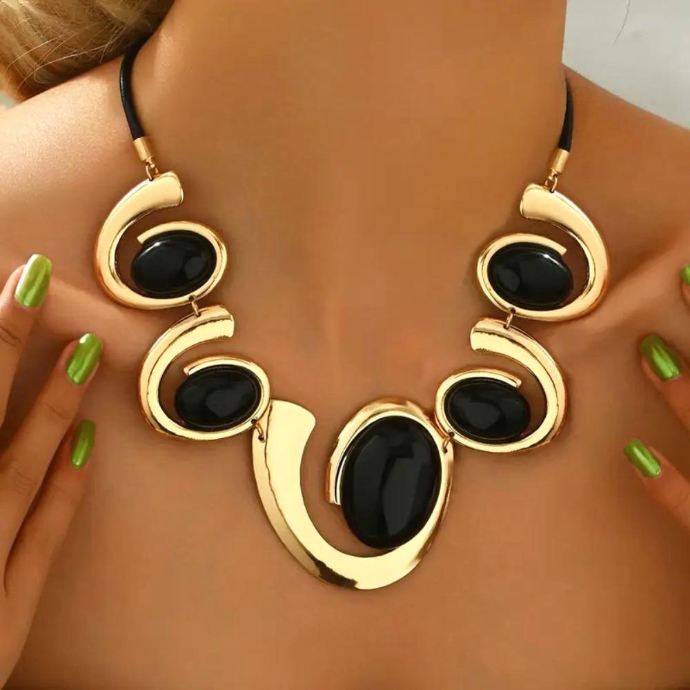 Ретро Ожерелье Улитка Изысканный Роскошный Шарм Женские Украшения Преувеличенные Аксессуары для Личности