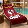 Custom Text Kansas City Chiefs Print Beach Towel Large Towel For Home Bathroom Beach